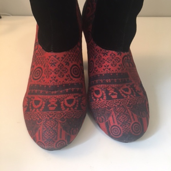 Textured heeled Desigual Ankle Boots size 38 - Picture 5 of 13